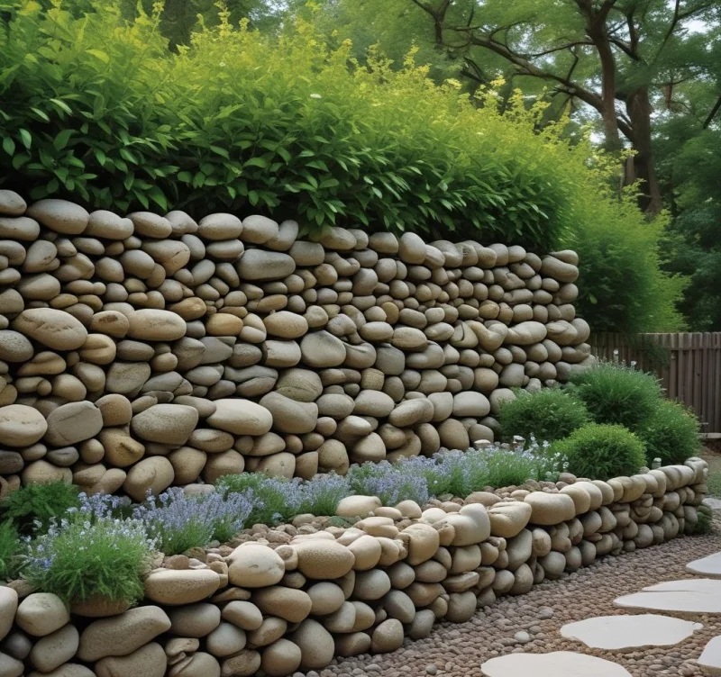 30 Creative Ways to Transform Your Yard with River Rock Magic Construct Sound-Absorbing Garden Walls