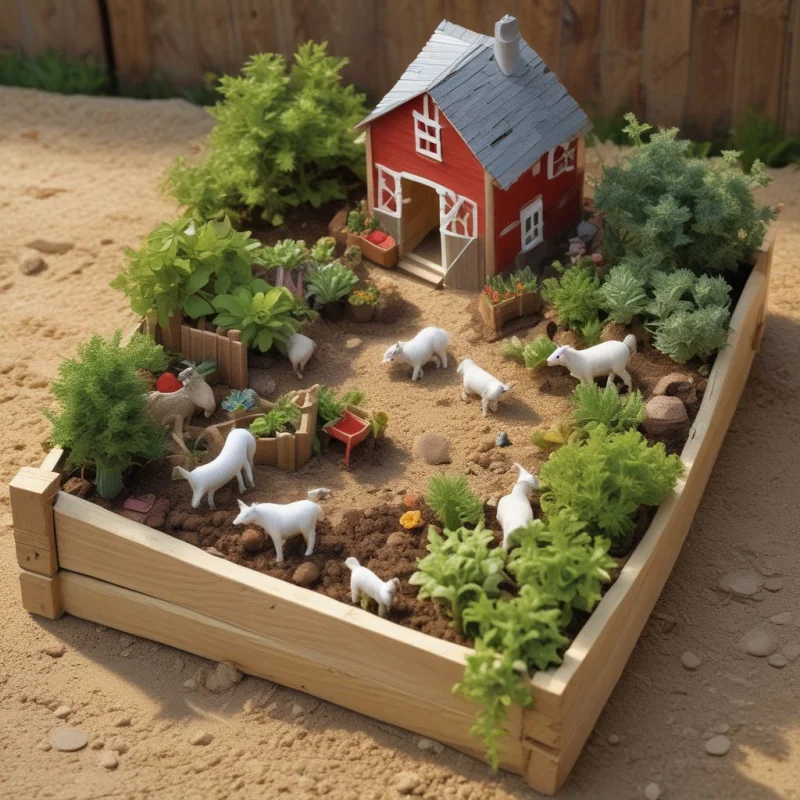 Country Farm Scene
