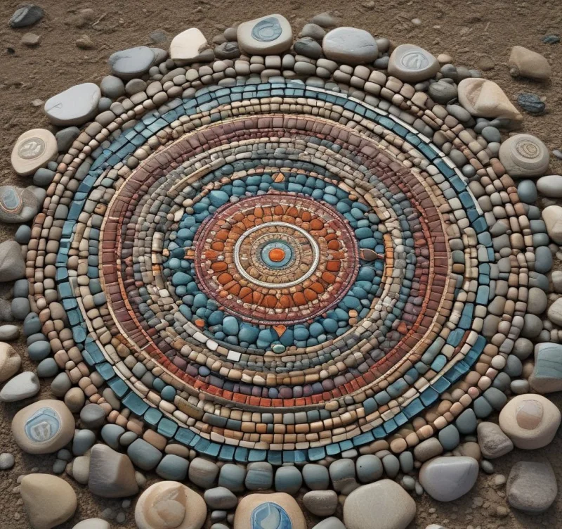 30 Creative Ways to Transform Your Yard with River Rock Magic Create Intricate Mandala Stone Patterns