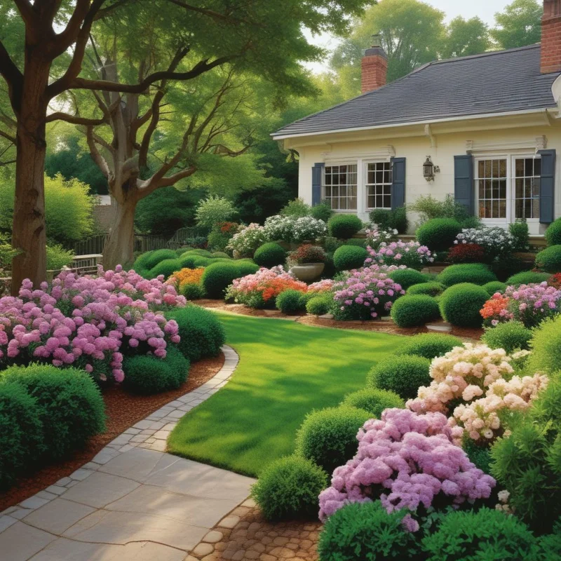 17 Beautiful Front Yard Garden Ideas to Transform Your Home's First Impression Create Structure with Hedge Borders