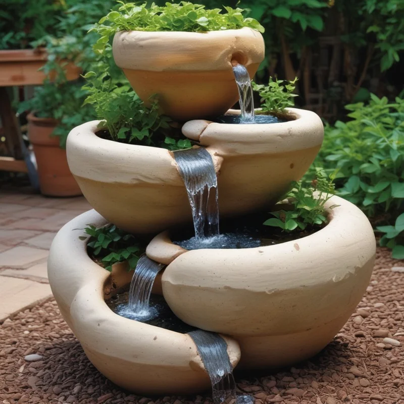 21 Stunning Mini Waterfall Ideas for Your Garden Paradise Creative Planter Waterfall