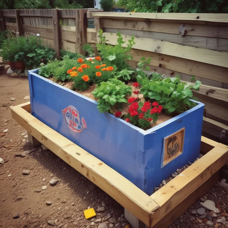 15 Stunning Raised Garden Bed Designs That Actually Work : Transform Your Backyard Creative Recycling Project