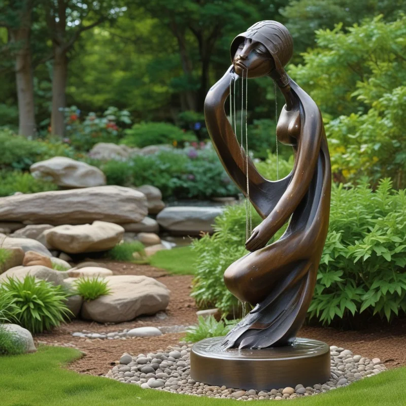21 Stunning Mini Waterfall Ideas for Your Garden Paradise Decorative Garden Sculpture