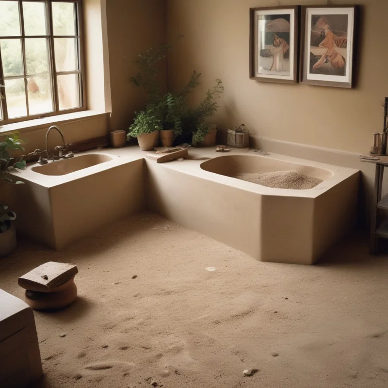 Dedicated Dust Bath Corners
