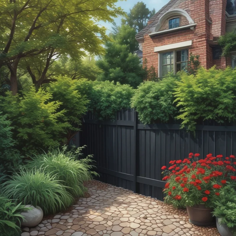15 Creative Garden Fence Designs That Transform Your Outdoor Space | Stunning Privacy Solutions Deep-Toned Privacy Fence