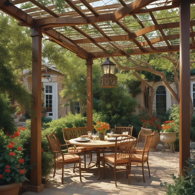 18 Creative Garden Trellis Designs for Stunning Climbing Plants Dining Area Enhancement