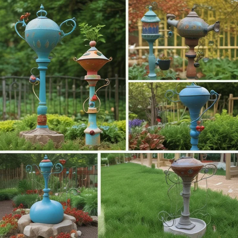 16 Stunning Garden Decoration Ideas to Transform Your Backyard Display Eye-Catching Garden Art