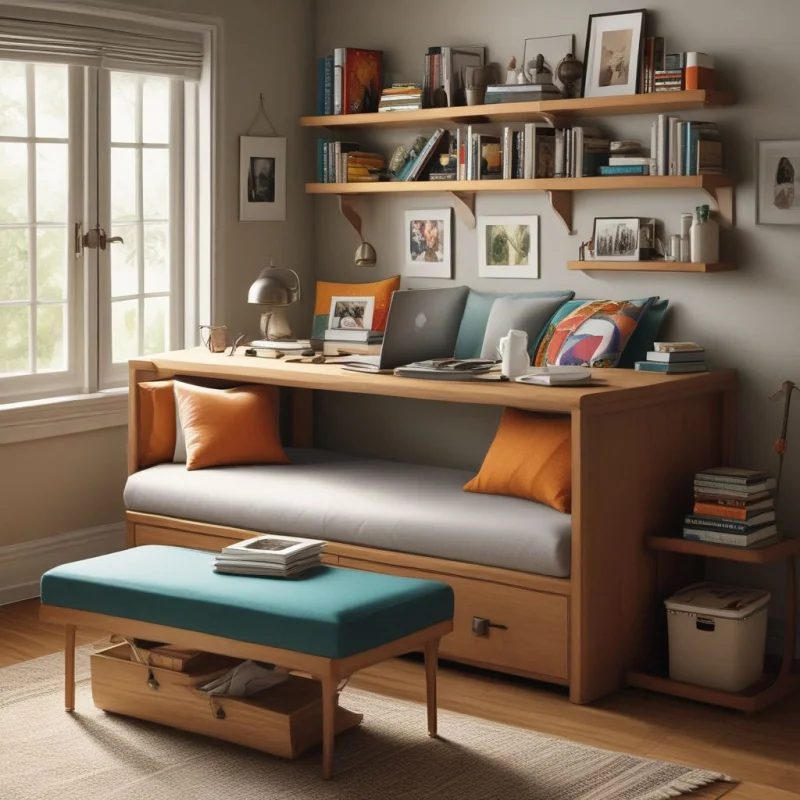 20 Brilliant Small Apartment Decorating Tricks That Actually Work Dual-Purpose Furniture Magic