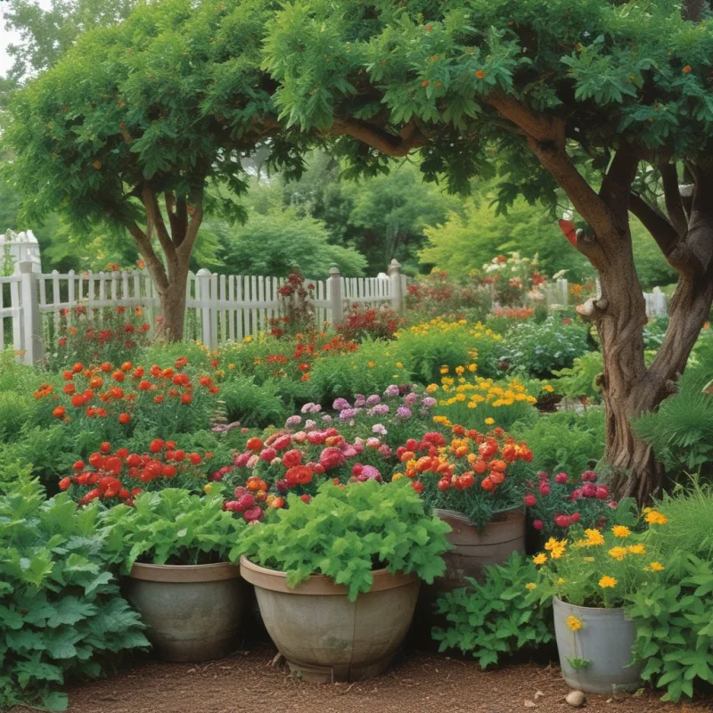 Edible Plants Mixed with Ornamentals

