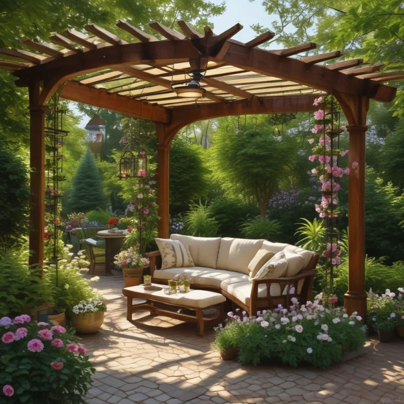 Enchanting Garden Room Pergola
