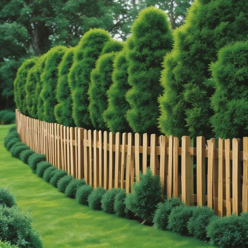 21 Creative Backyard Privacy Solutions for Your Perfect Outdoor Retreat Evergreen Plant Fence Coverage