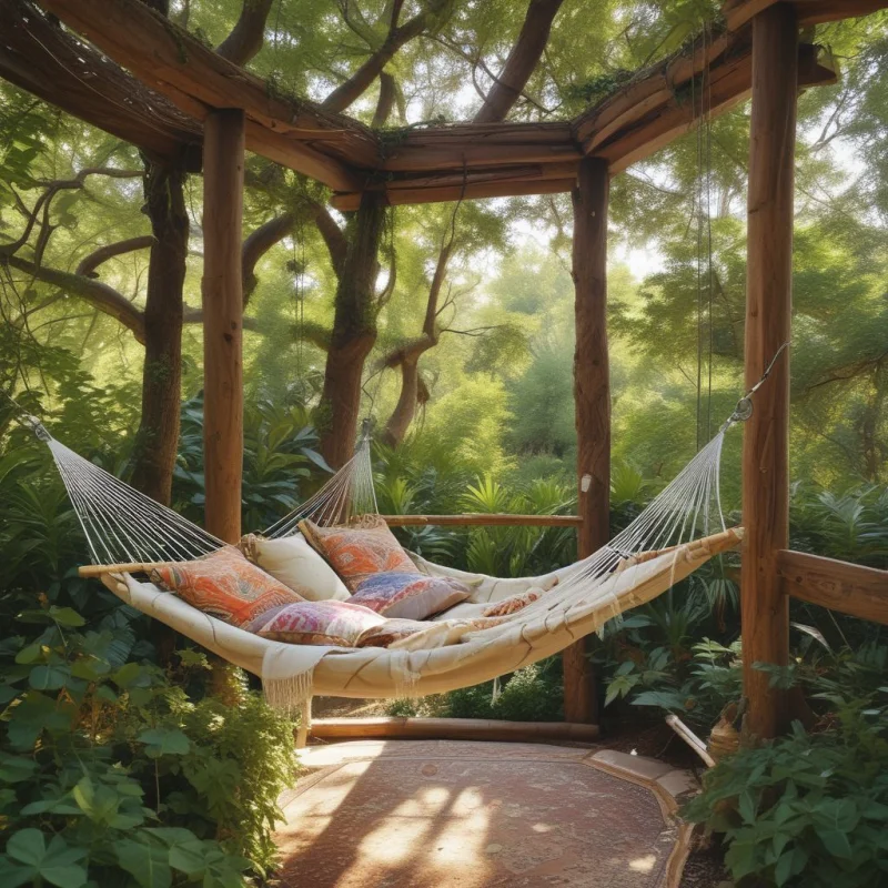 17 Boho Garden Ideas to Create Your Own Peace Haven Floating Relaxation Nook