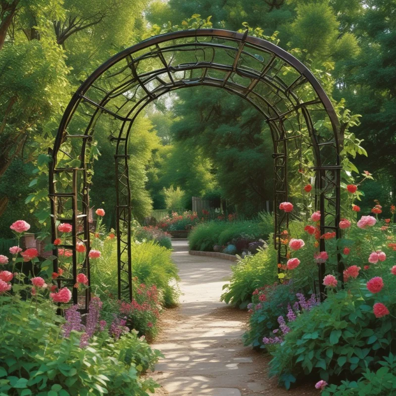 16 Stunning Garden Decoration Ideas to Transform Your Backyard Frame Views with Garden Arches