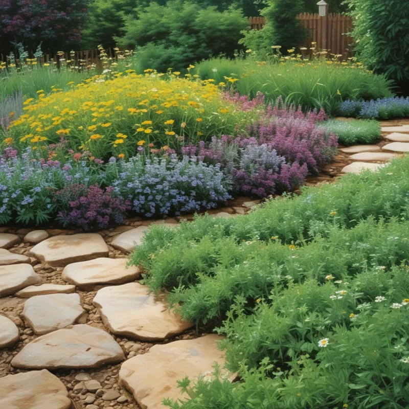 18 Creative Herb Garden Ideas to Transform Your Home Space Ground-Covering Herb Carpet