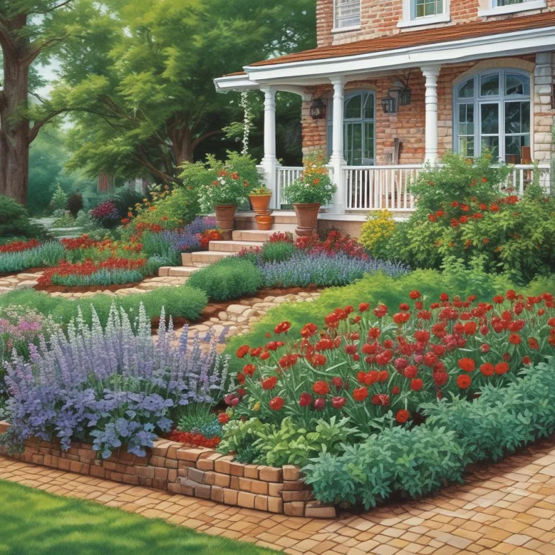 17 Beautiful Front Yard Garden Ideas to Transform Your Home's First Impression Grow Fresh Herbs and Vegetables