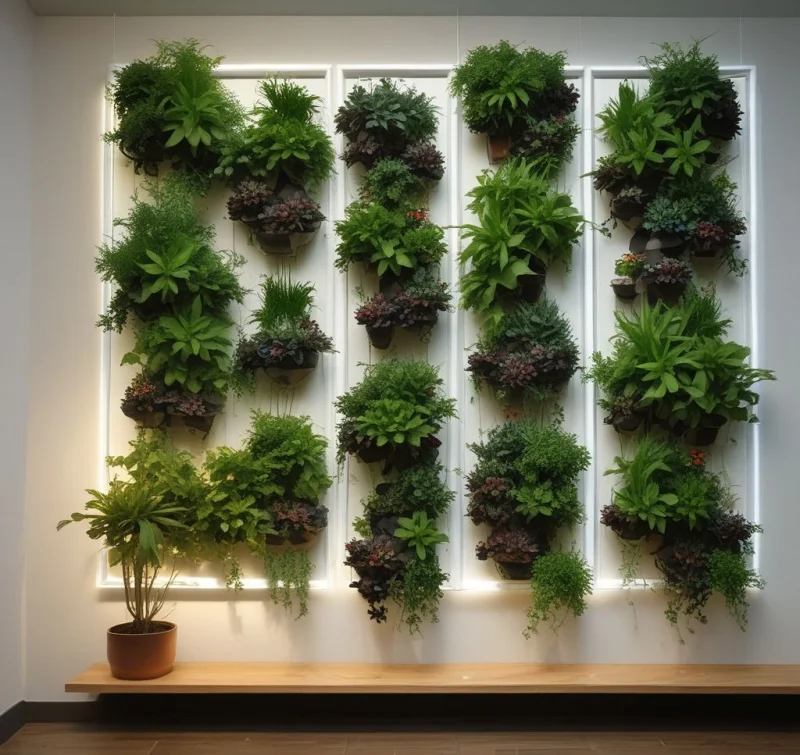16 Creative Indoor Plant Wall Ideas to Transform Your Home High-Tech Water Garden Wall
