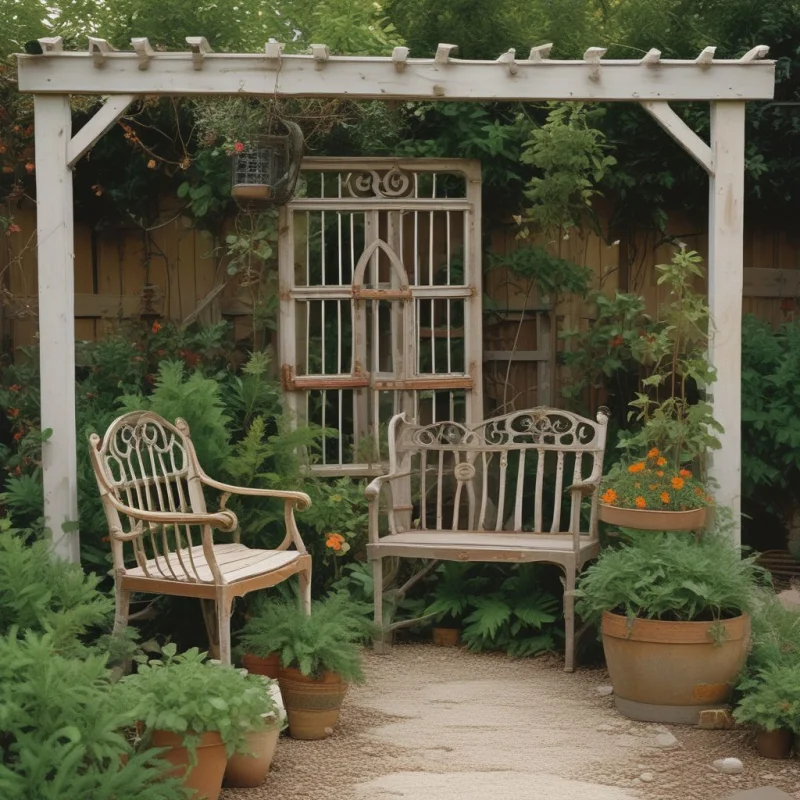 16 Stunning Garden Decoration Ideas to Transform Your Backyard Incorporate Charming Vintage Furniture