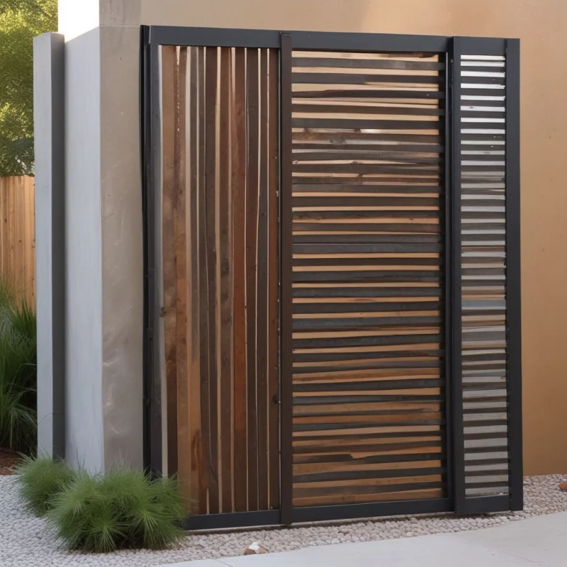 21 Creative Backyard Privacy Solutions for Your Perfect Outdoor Retreat Industrial Metal Sheet Screens