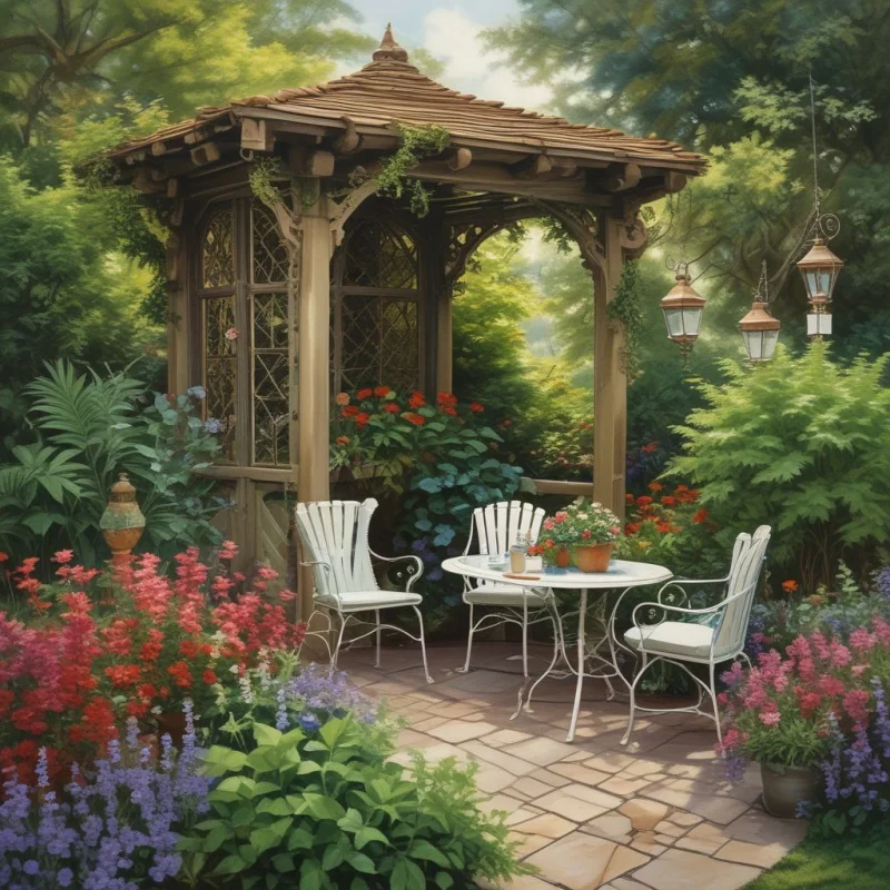 Intimate Garden Retreat Corner
