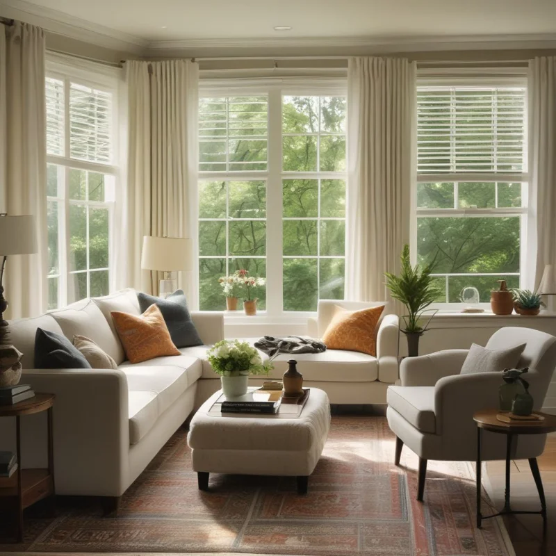 26 Smart Ways to Transform Your Tiny Living Room Into a Spacious Haven Keep Window Coverings Minimal