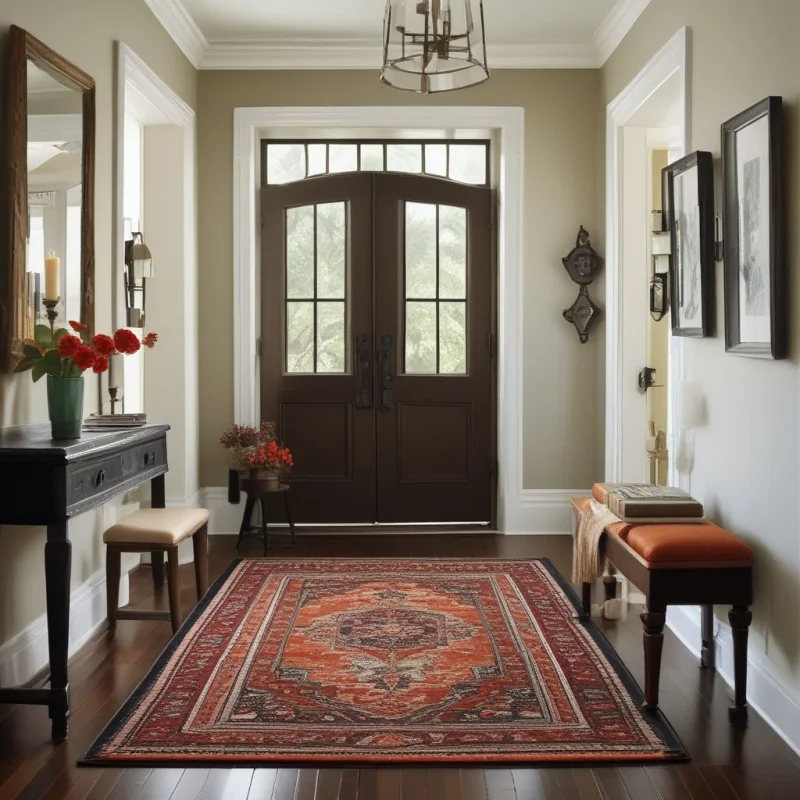 21 Clever Small Entryway Ideas to Transform Your Home's First Impression Layered Floor Coverings