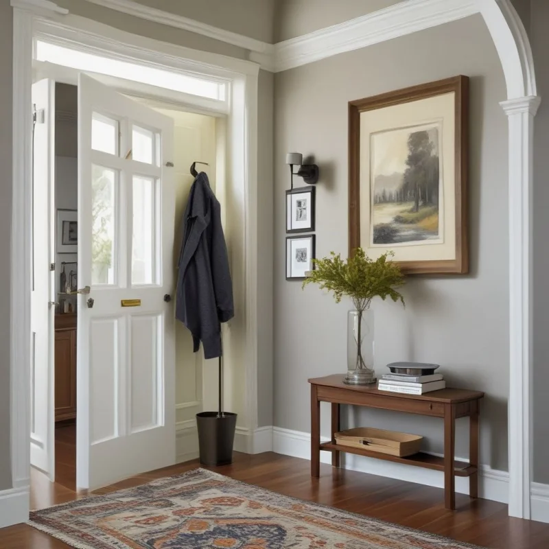 21 Clever Small Entryway Ideas to Transform Your Home's First Impression Meaningful Artwork Focus