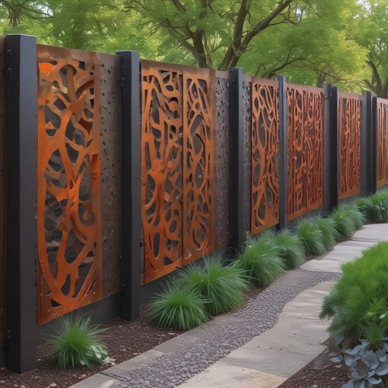 15 Creative Garden Fence Designs That Transform Your Outdoor Space | Stunning Privacy Solutions Metal Panel Fence