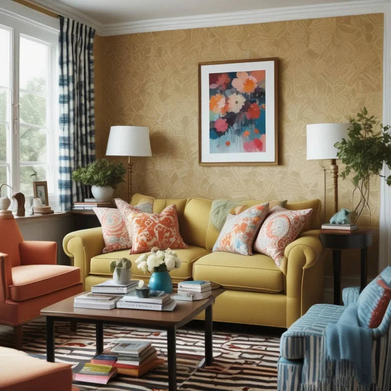 26 Smart Ways to Transform Your Tiny Living Room Into a Spacious Haven Mix Patterns Carefully for Interest