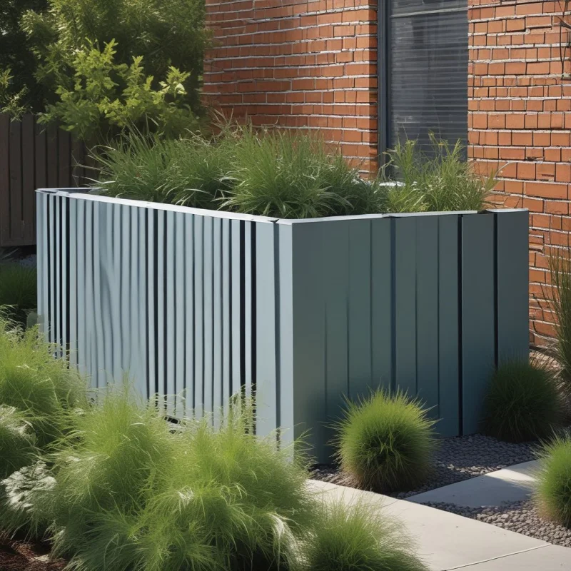 15 Stunning Raised Garden Bed Designs That Actually Work : Transform Your Backyard Modern Metal Masterpiece
