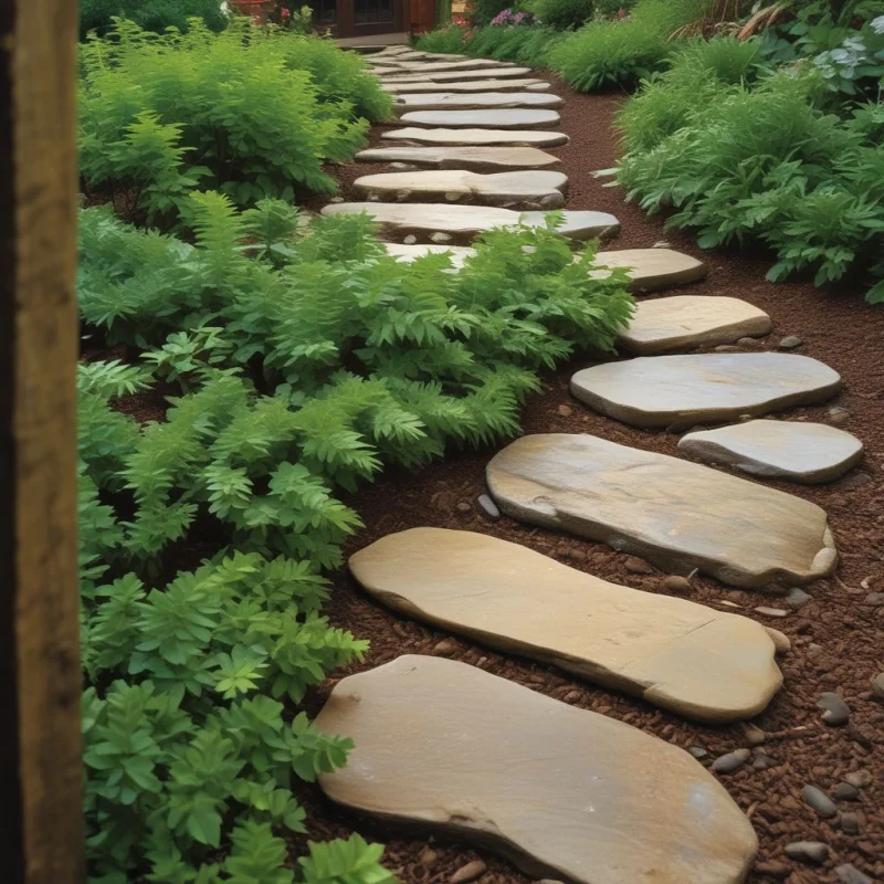Natural Stepping Stone Pathway

