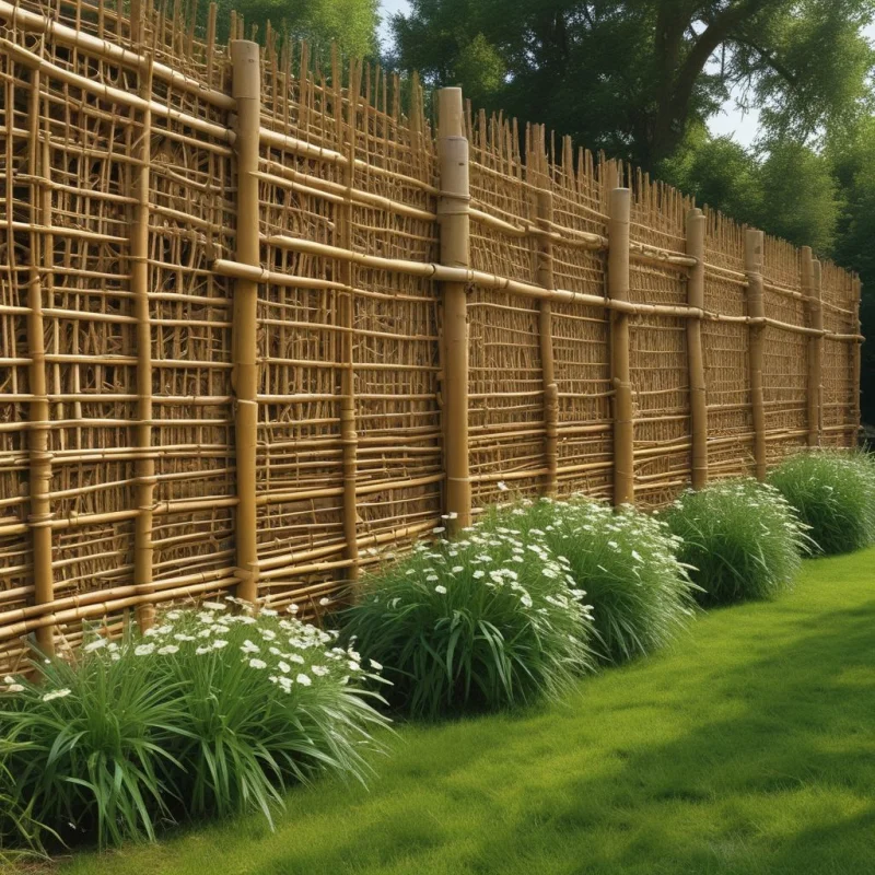 15 Creative Garden Fence Designs That Transform Your Outdoor Space | Stunning Privacy Solutions Natural Woven Reed Fence