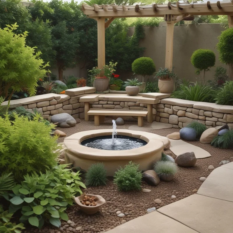Peaceful Meditation Garden
