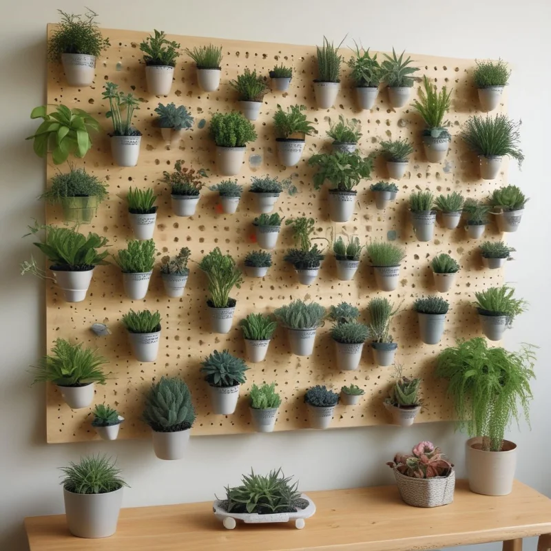 Pegboard Garden Wall
