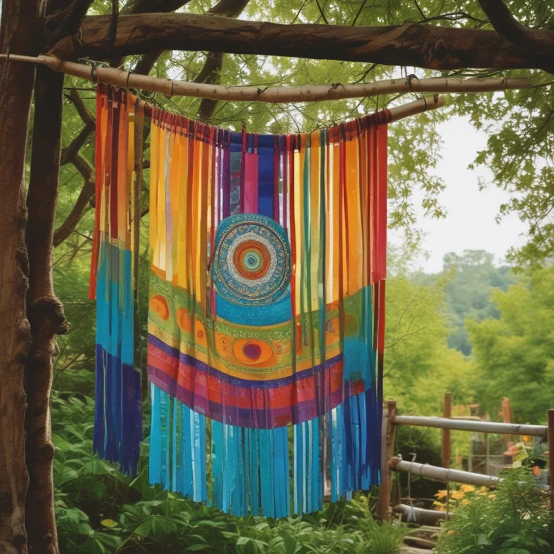 17 Boho Garden Ideas to Create Your Own Peace Haven Rainbow Wind Catchers