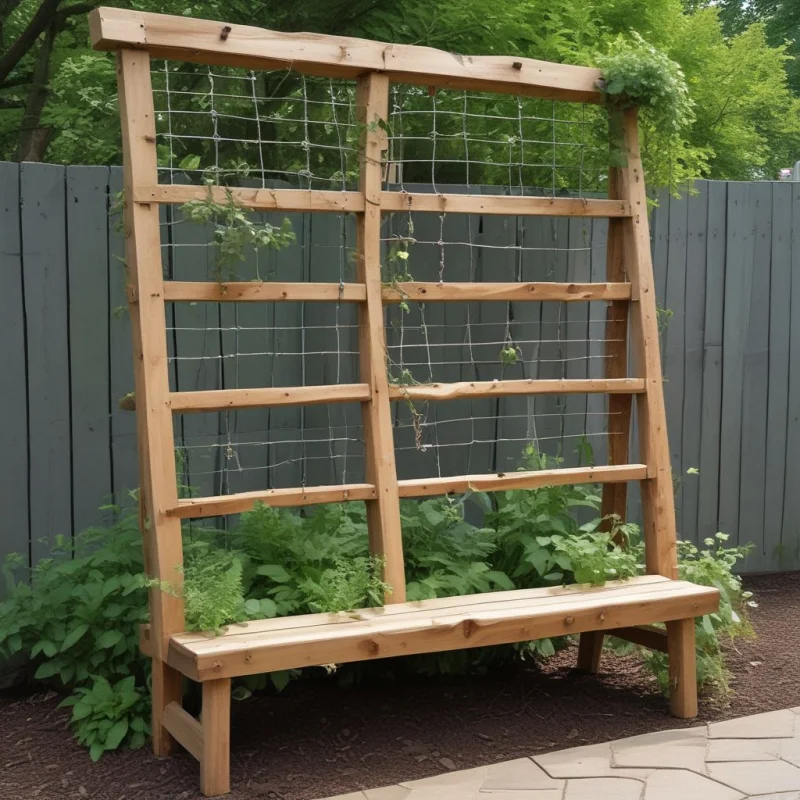 18 Creative Garden Trellis Designs for Stunning Climbing Plants Recycled Material Creation