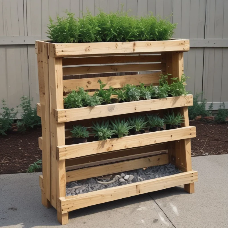 Recycled Wood Pallet Stand
