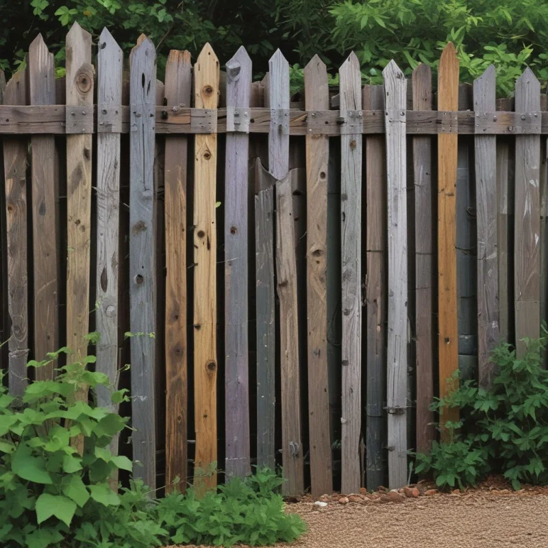 15 Creative Garden Fence Designs That Transform Your Outdoor Space | Stunning Privacy Solutions Repurposed Vineyard Stakes Fence