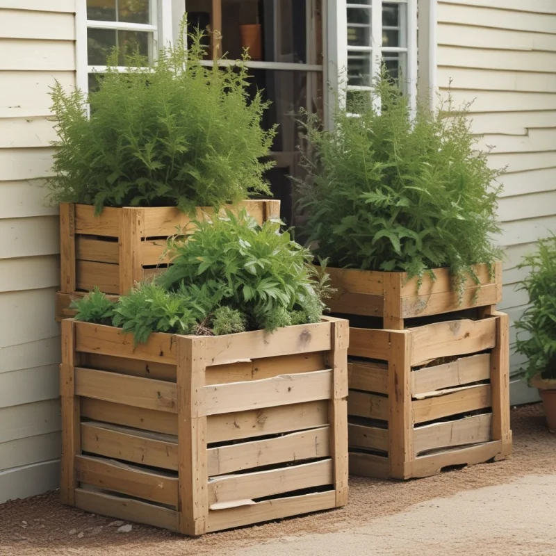 18 Creative Herb Garden Ideas to Transform Your Home Space Rustic Container Garden