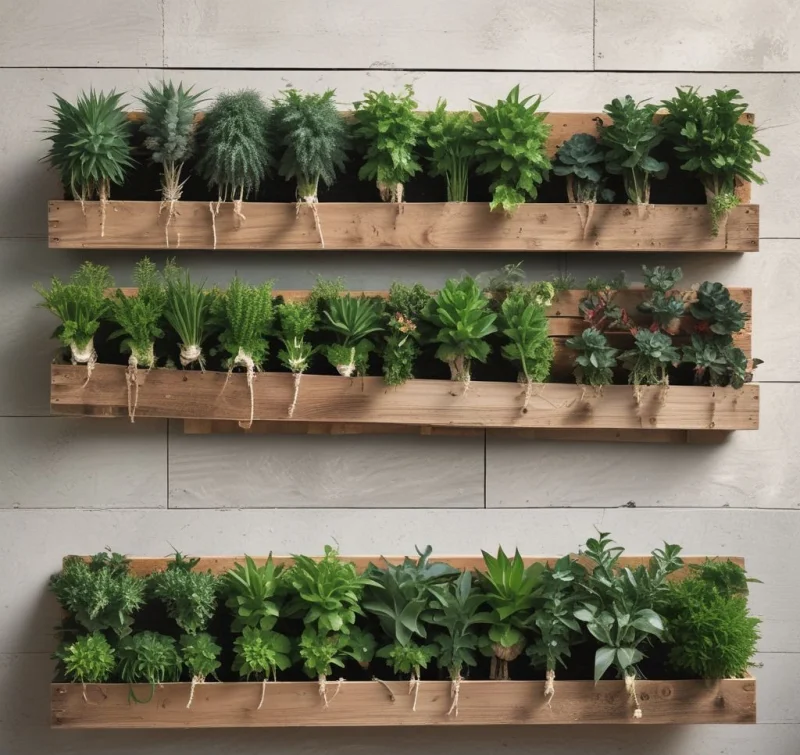 16 Creative Indoor Plant Wall Ideas to Transform Your Home Rustic Wooden Pallet Garden