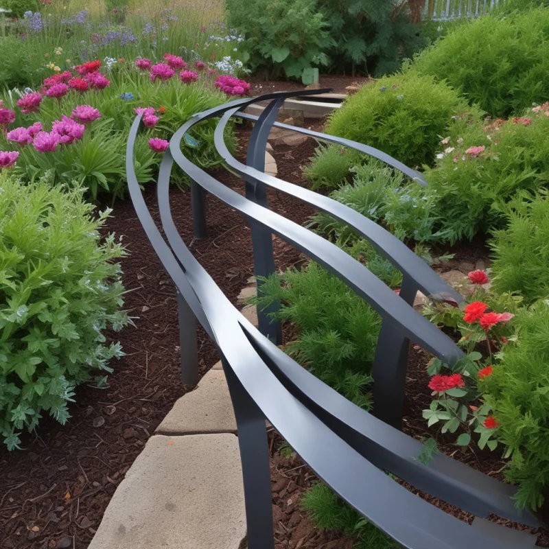 18 Creative Garden Border Ideas for Stunning Flower Beds Sleek Steel Garden Strips