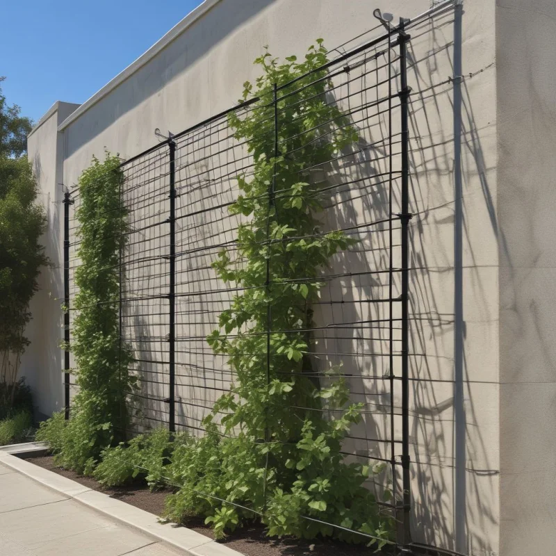 18 Creative Garden Trellis Designs for Stunning Climbing Plants Sleek Wire Grid System