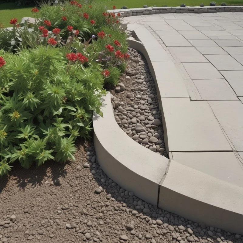 16 Creative Garden Border Ideas That Will Transform Your Yard Solid Concrete Border Design