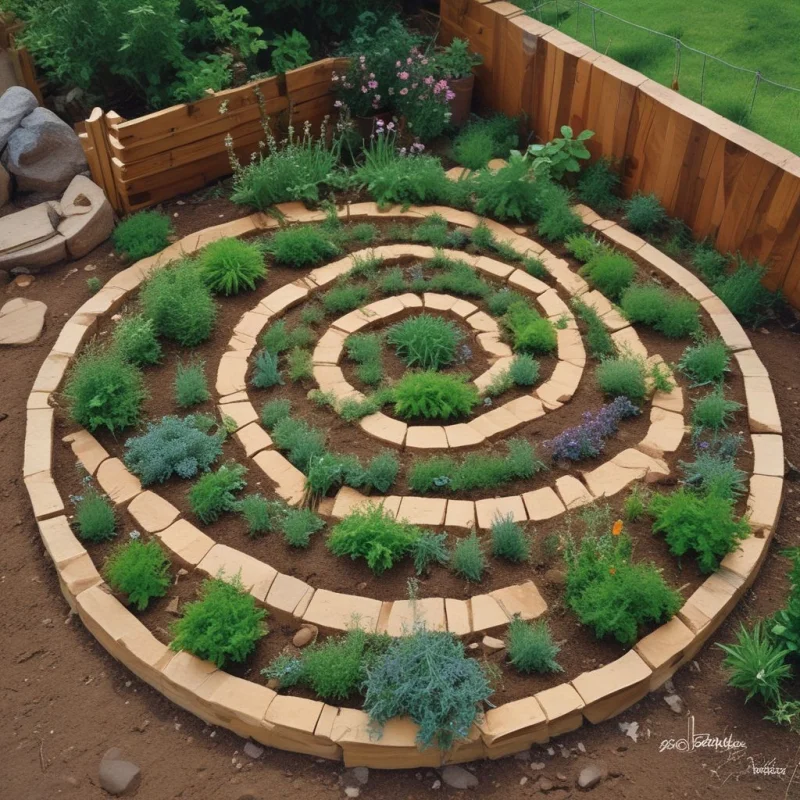 17 Boho Garden Ideas to Create Your Own Peace Haven Spiral Herb Sanctuary