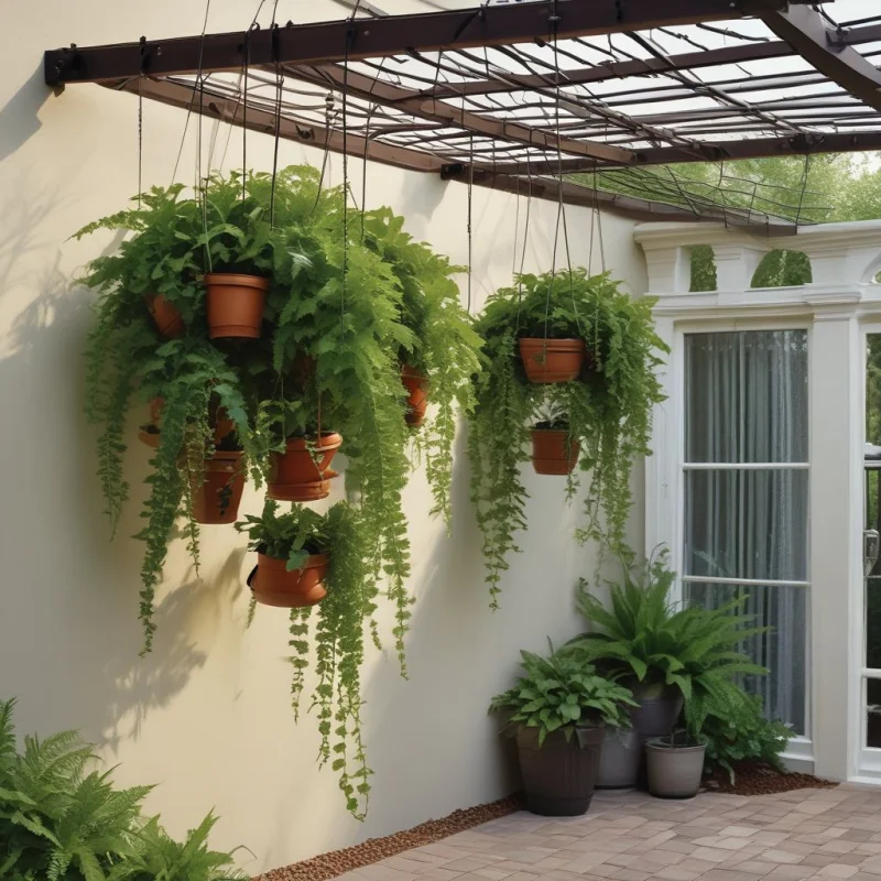 21 Creative Backyard Privacy Solutions for Your Perfect Outdoor Retreat Suspended Hanging Plant Displays