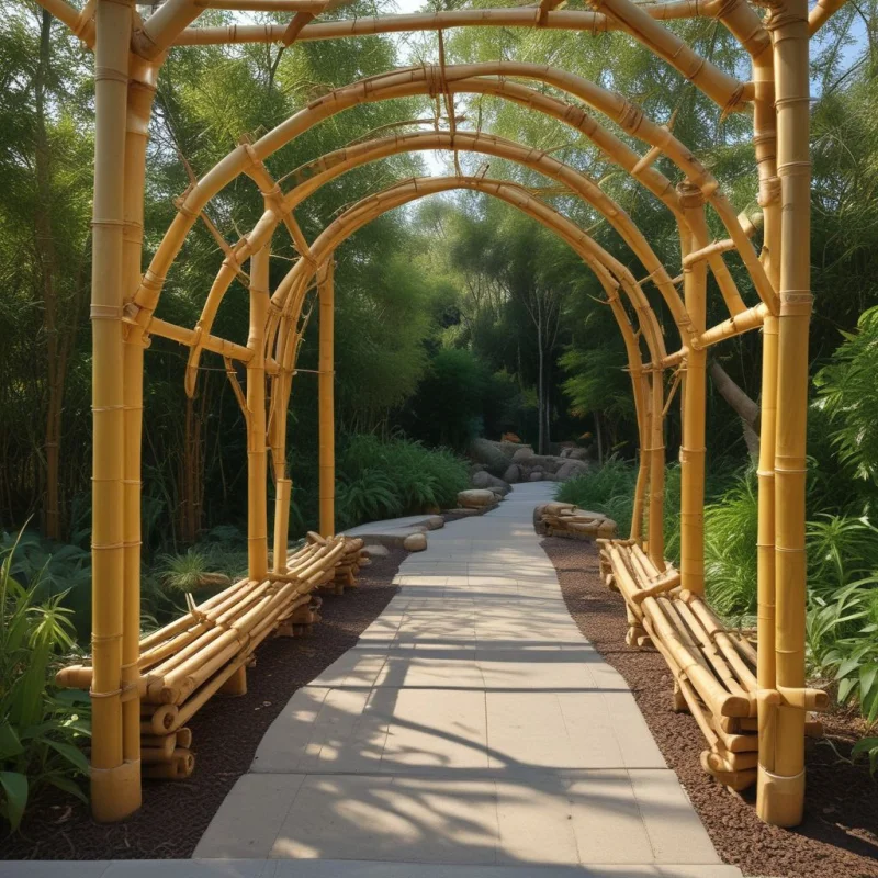 18 Creative Garden Trellis Designs for Stunning Climbing Plants Sustainable Bamboo Structure