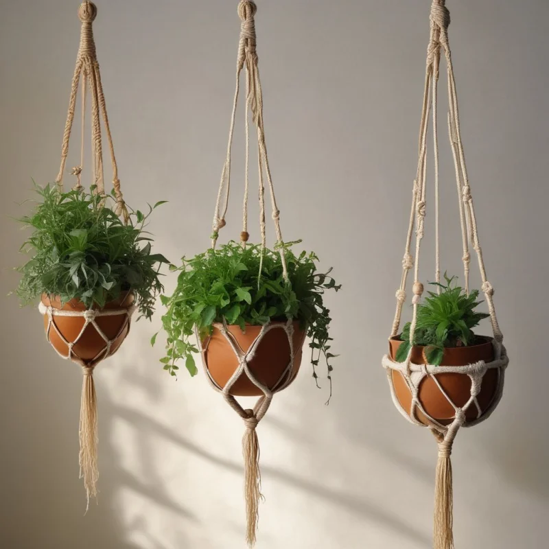 Textile Plant Holder
