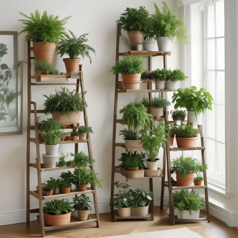 Tiered Plant Displays
