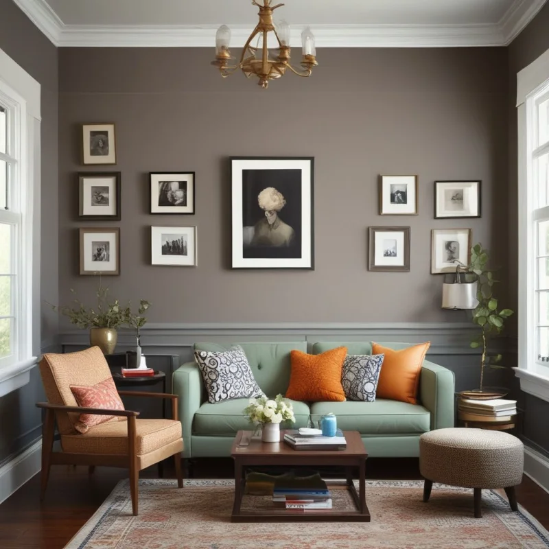 26 Smart Ways to Transform Your Tiny Living Room Into a Spacious Haven Try Two-Toned Wall Treatments
