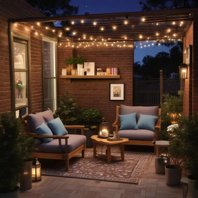 Twinkling Lights Reading Nook
