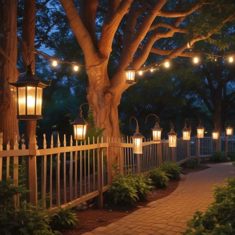 Twinkling Lights and Glowing Lanterns
